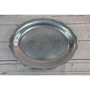 Wilton Armetale Pewter Oval Serving Tray Platter 10" Mount Joy PA USA